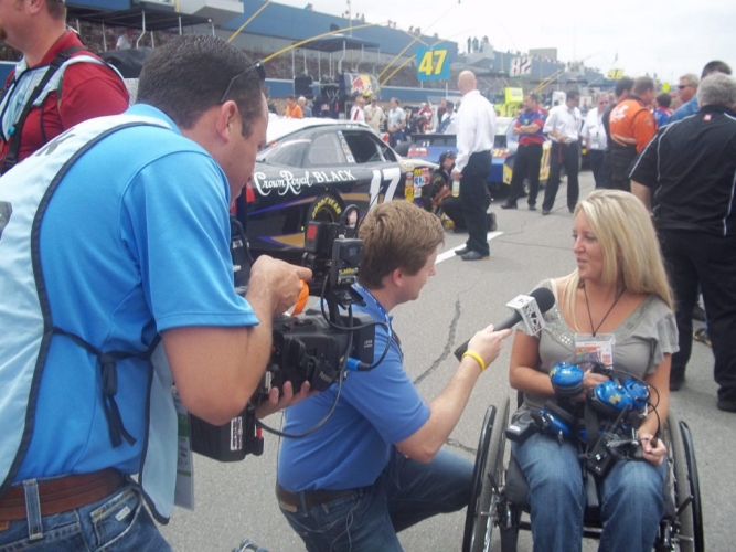 Gabe honored for her endless efforts to prevent school bullying with NASCAR Gabe honored for her endless efforts to prevent school bullying with NASCAR